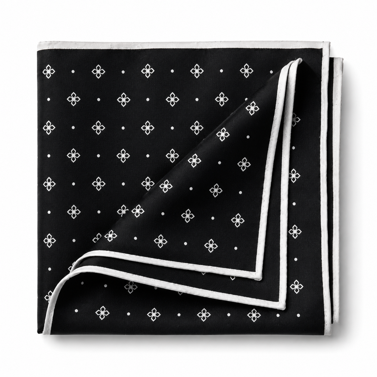 Monochrome Pocket Square – Black & White | Genspitch